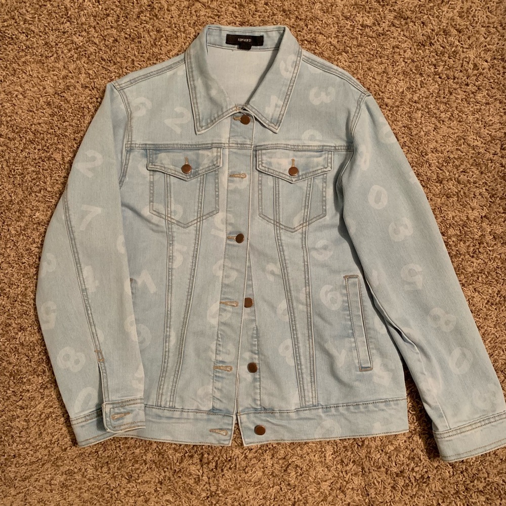 Jean Jacket with Number Design
